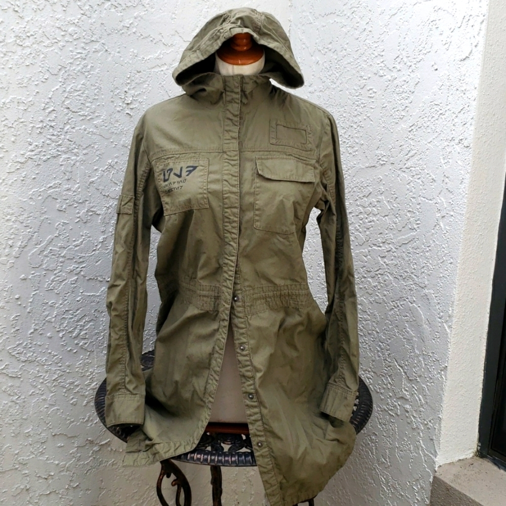 Star Wars Musterbrand Rose Army Green Hooded Jacket Rebel M